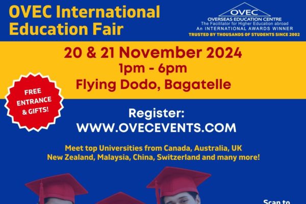 OVEC International Education Fair 20 & 21 November 2024 – DO NOT MISS OUT!