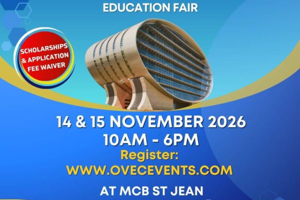 OVEC InternationalEducation Fair Nov 14 & 15 November 2026 @ MCB St Jean – DO NOT MISS OUT!