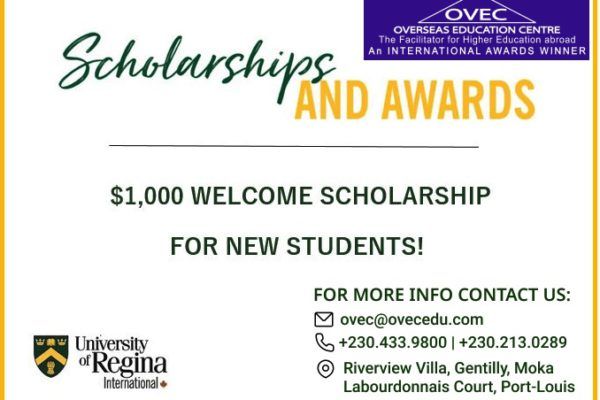 University Of Regina – OVEC special scholarship award