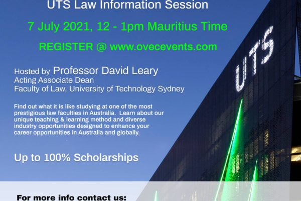 UTS Law Information Session 7th July 2021